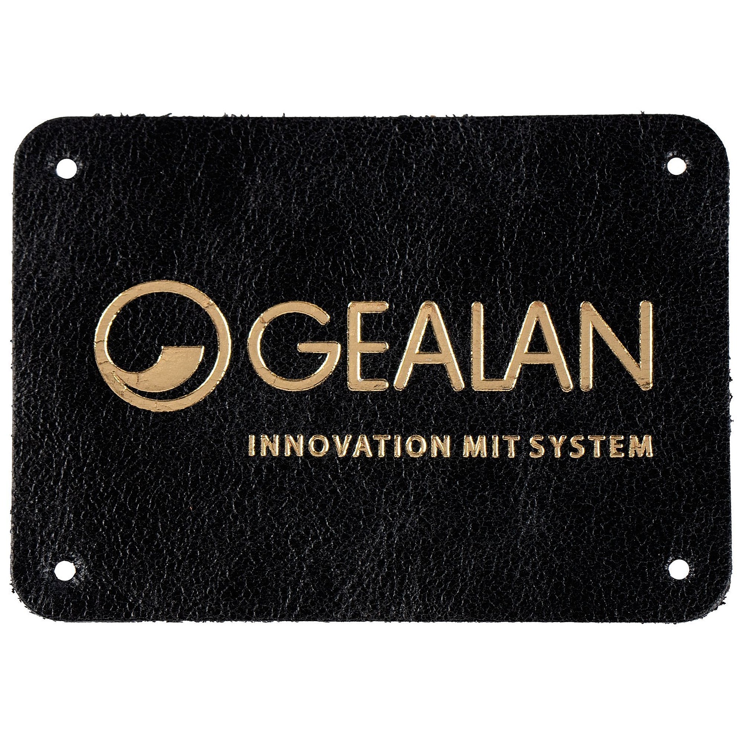 Лейбл кожаный Beta, XL, черный с логотипом