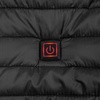 Куртка с подогревом Thermalli Meribell, черная с логотипом