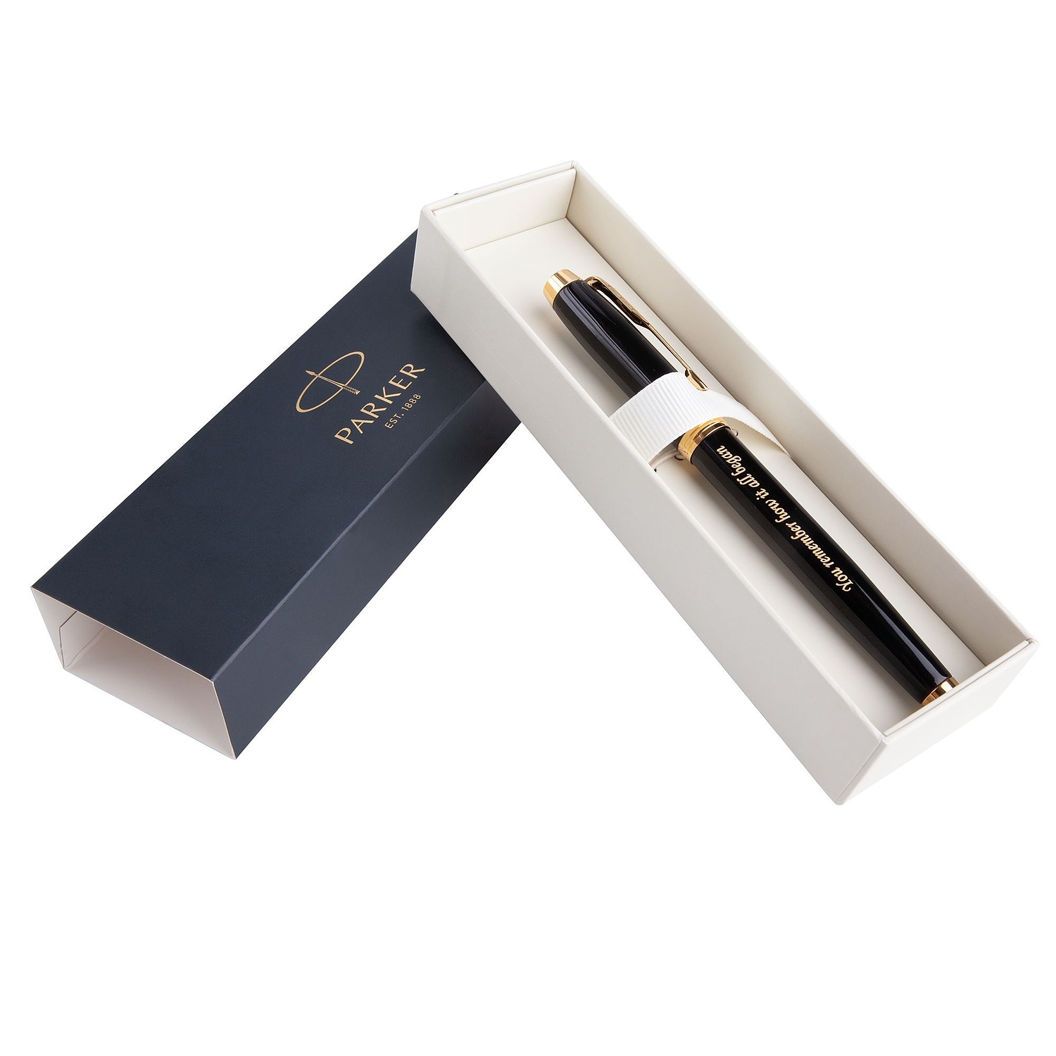Ручка перьевая Parker IM Black GT с логотипом