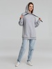 Худи оверсайз «Чистая соль», серый меланж с логотипом