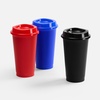 Стакан с крышкой Color Cap, ver.2, красный с логотипом