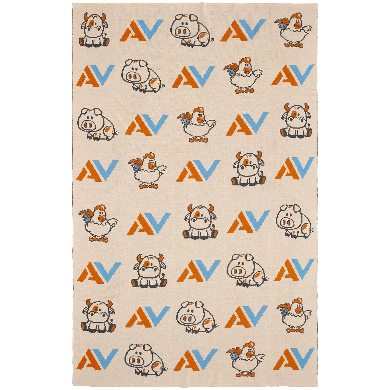 Плед на заказ Tricksy Net, 4 цвета, S, акрил с логотипом