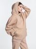 Худи Kulonga Oversize, бежевое с логотипом