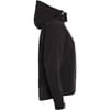 Куртка женская Hooded Softshell черная с логотипом