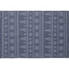 Плед Elnik, синий с молочно-белым с логотипом