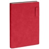Ежедневник Lable Touch, недатированный, красный с логотипом