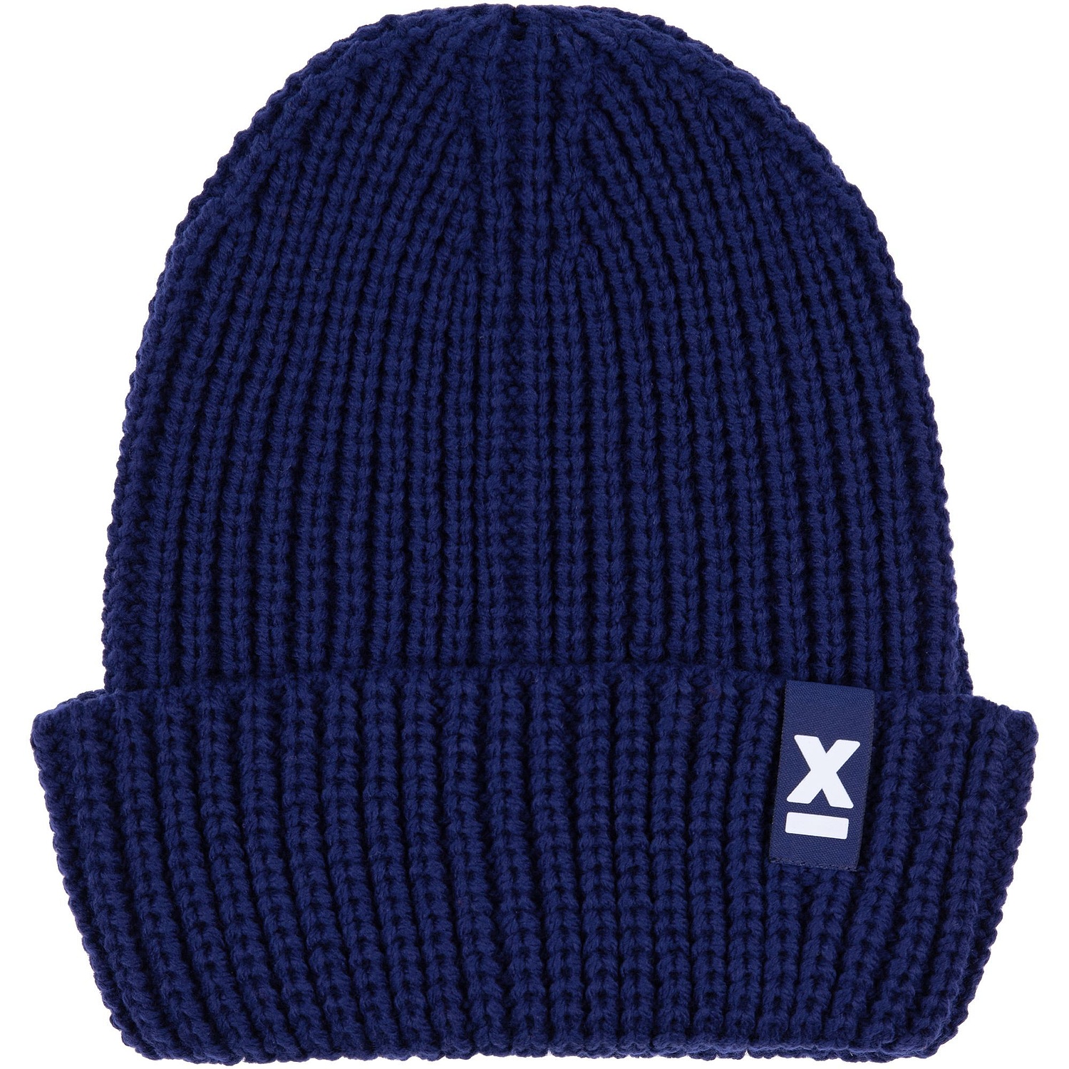 Лейбл тканевый Epsilon, S, темно-синий с логотипом