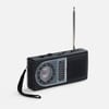 Bluetooth-колонка с радио Comradio, черная с логотипом