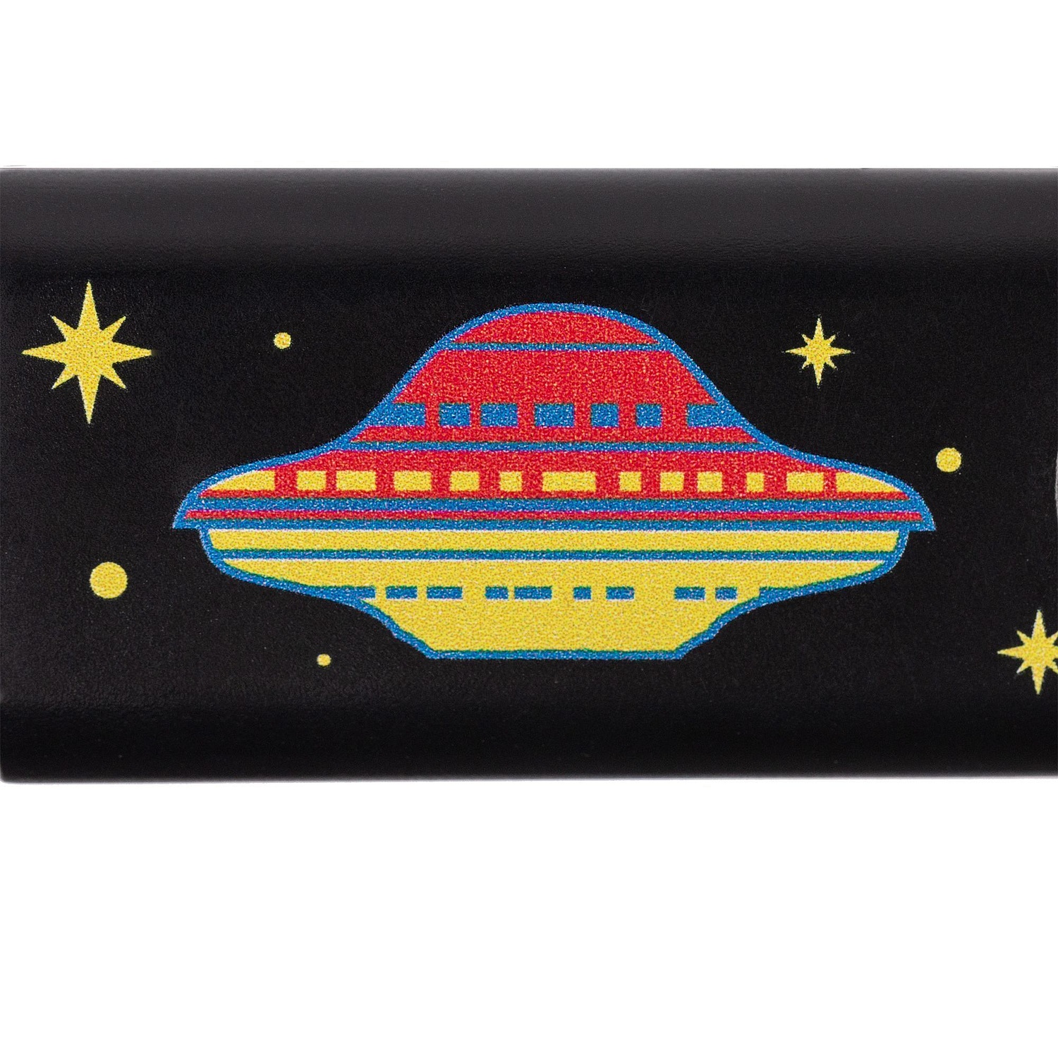 Брелок-фонарик Lens Ray, черный с логотипом