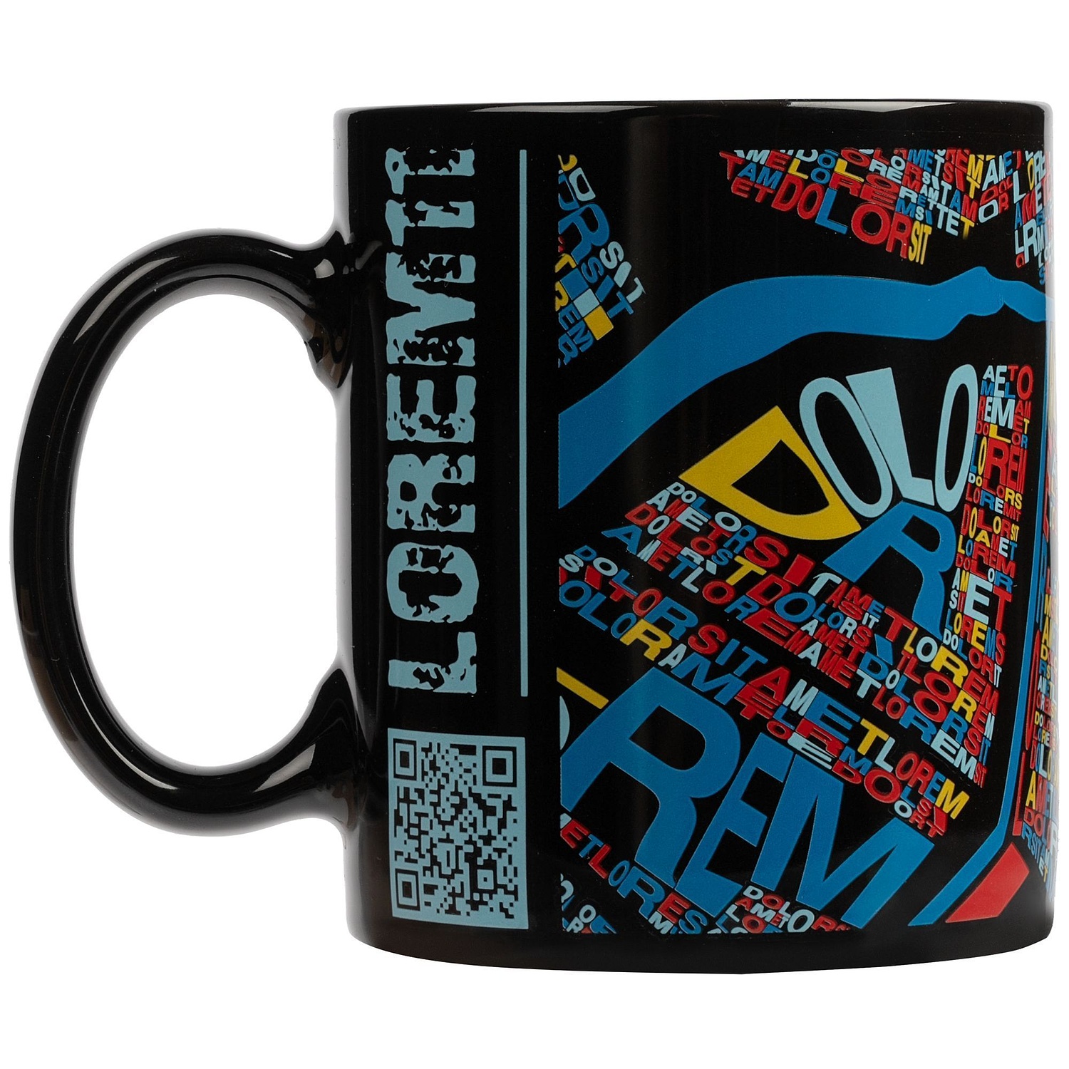 Кружка Promo, черная с логотипом