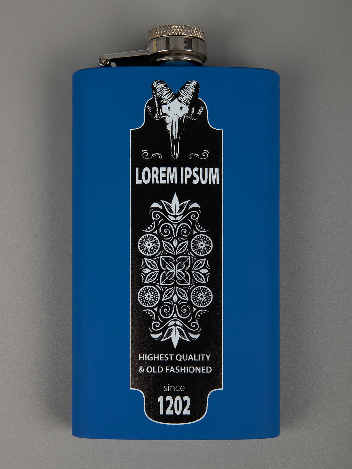 Фляжка Beatum, синяя с логотипом