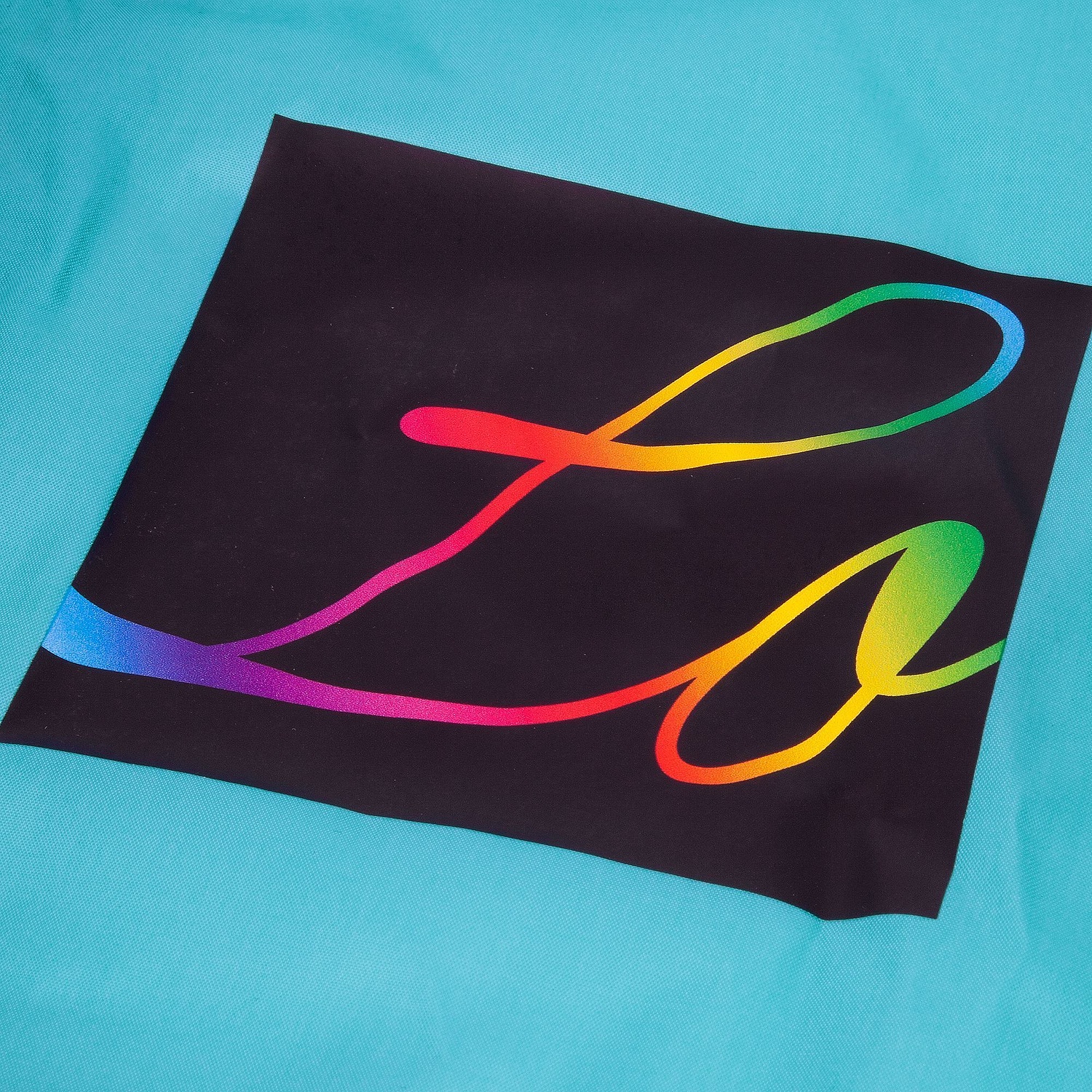 Ветровка из нейлона Surf 210, бирюзовая с логотипом