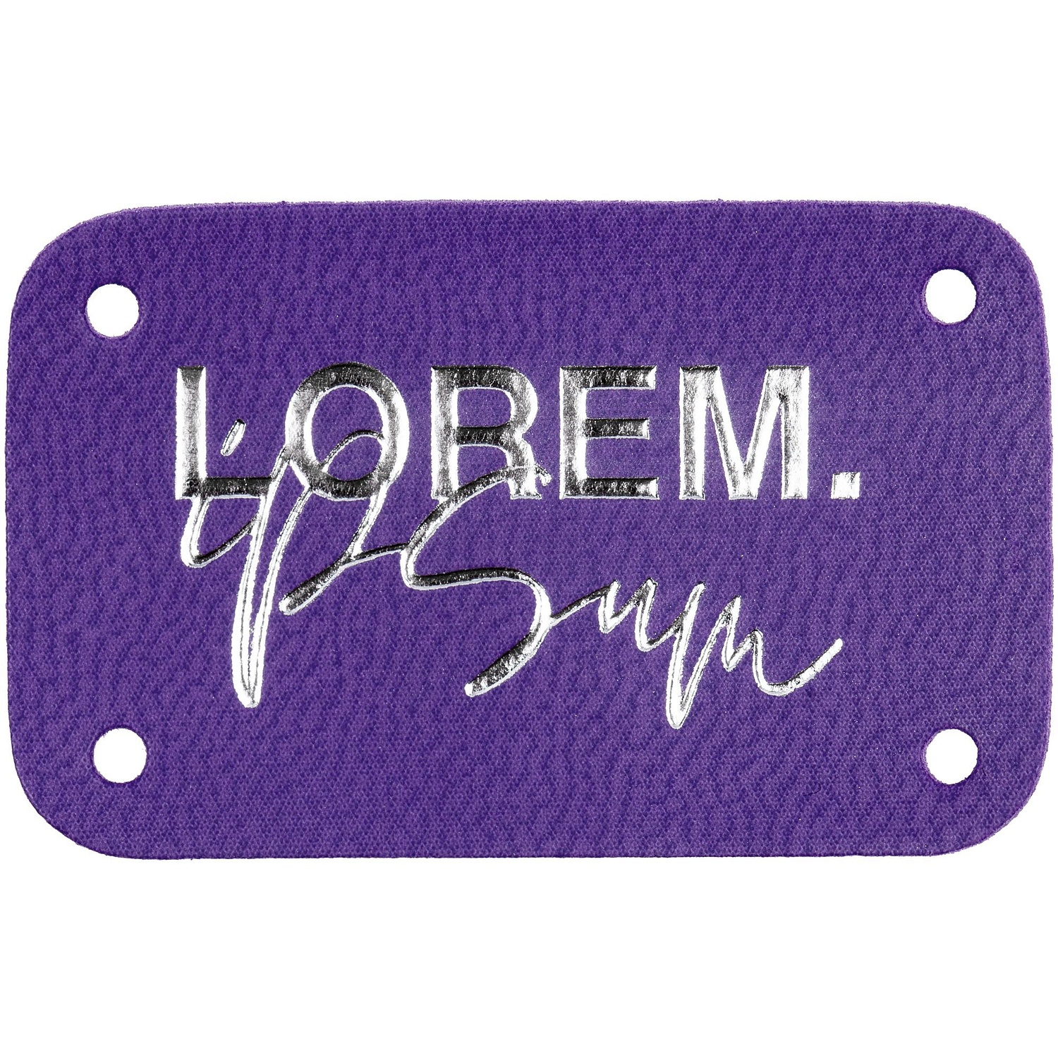 Лейбл Eta Latte, S, фиолетовый с логотипом