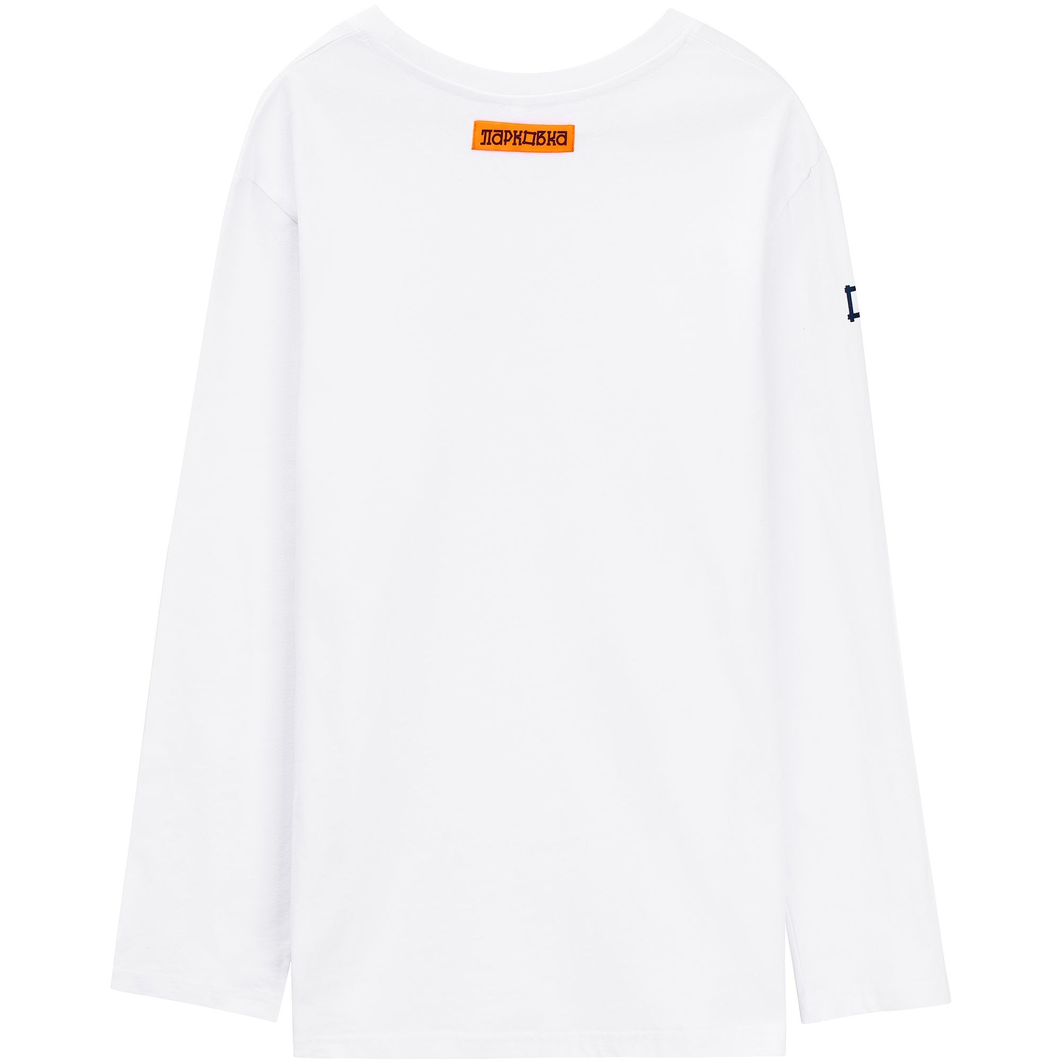 Футболка с длинным рукавом Lehta, белая с логотипом