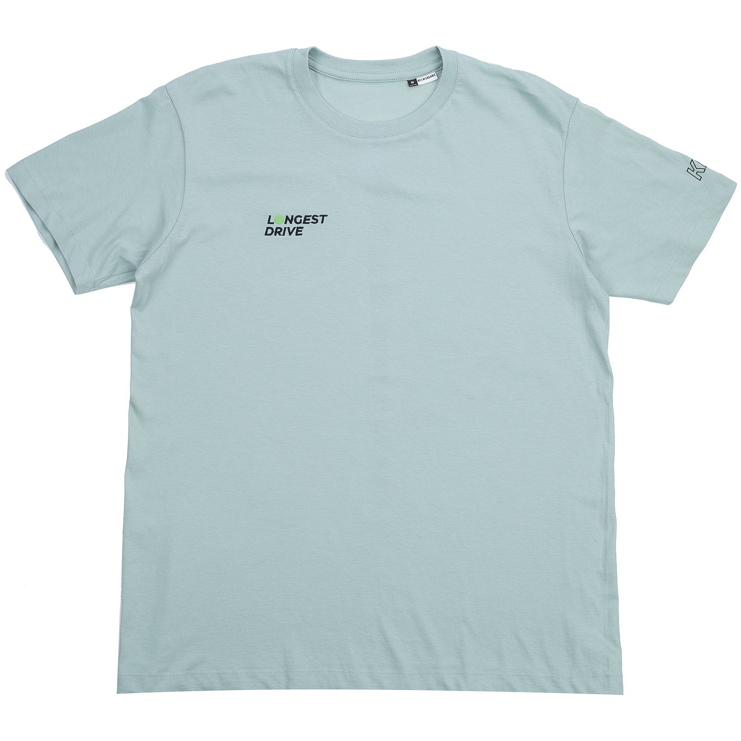 Футболка женская E150 Inspire (Organic), серо-зеленая с логотипом