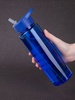 Бутылка для воды Holo, синяя с логотипом