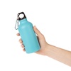 Бутылка для воды Funrun 400, светло-бирюзовая с логотипом