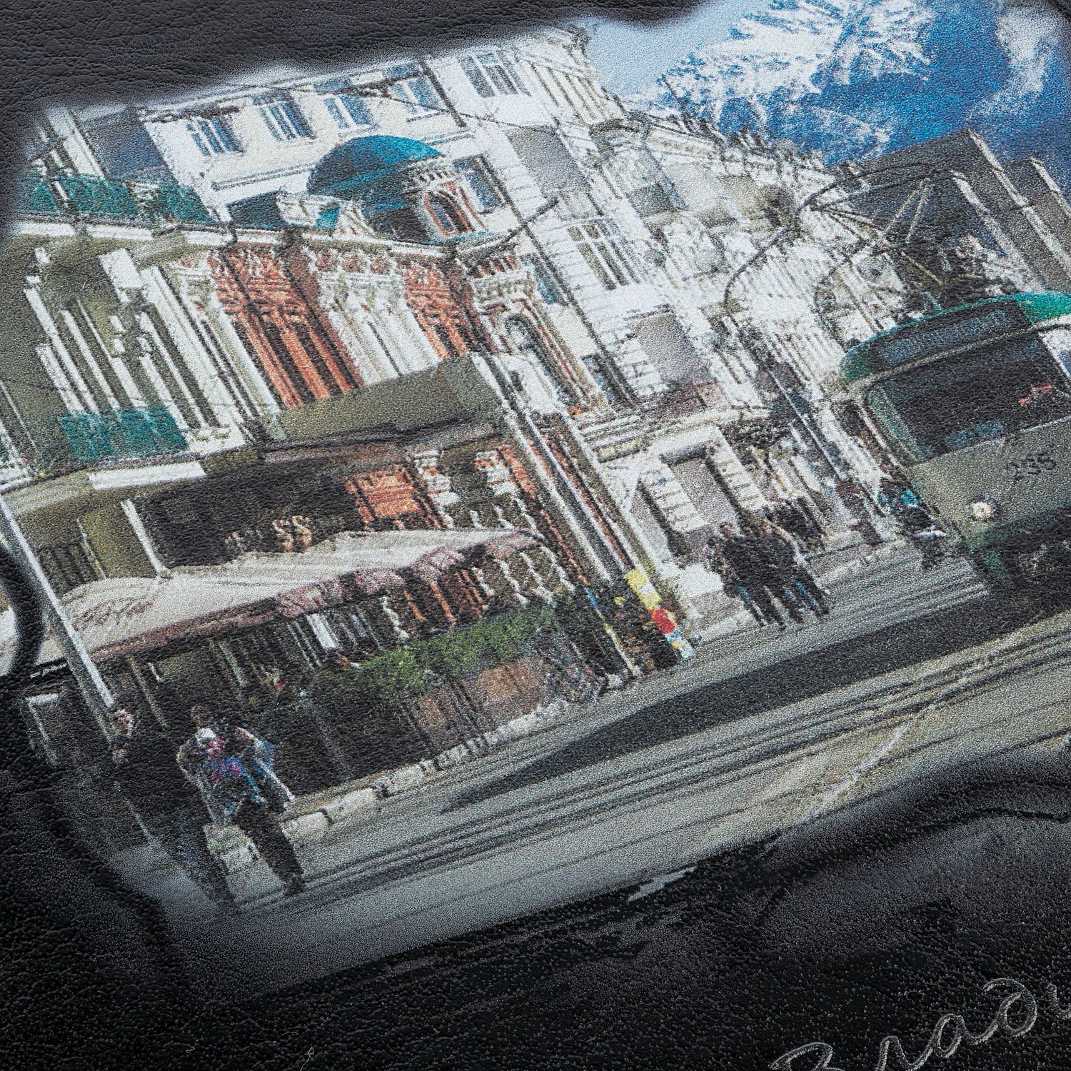 Ежедневник Doppio, недатированный, черный с серым с логотипом