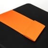 Ежедневник Bookmark, недатированный, черный с оранжевым с логотипом