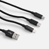 Кабель Triple Charge в футляре ver.2, черный с логотипом