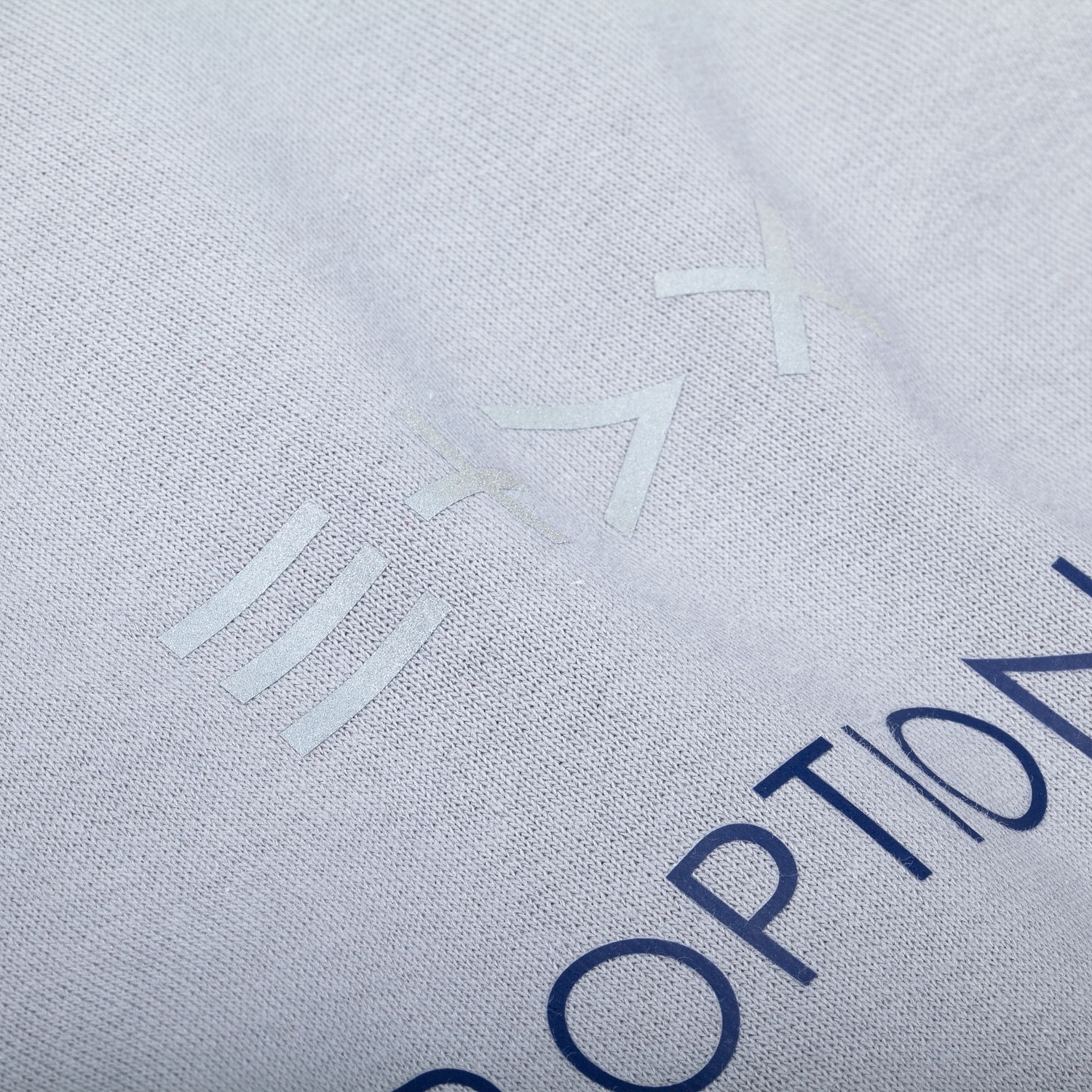 Свитшот оверсайз унисекс Vozduh, светло-серый с логотипом