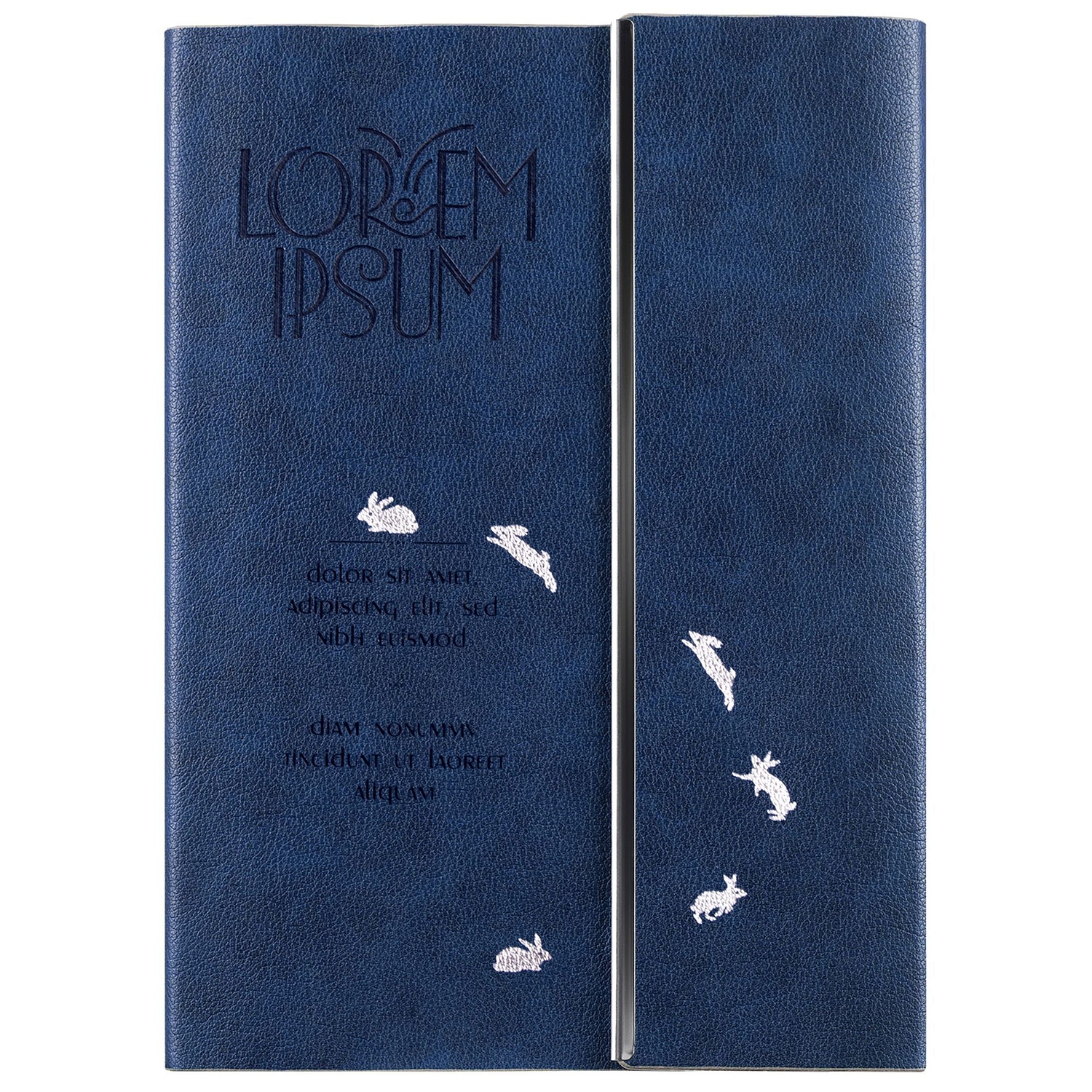 Ежедневник Petrus Flap, недатированный, синий с логотипом