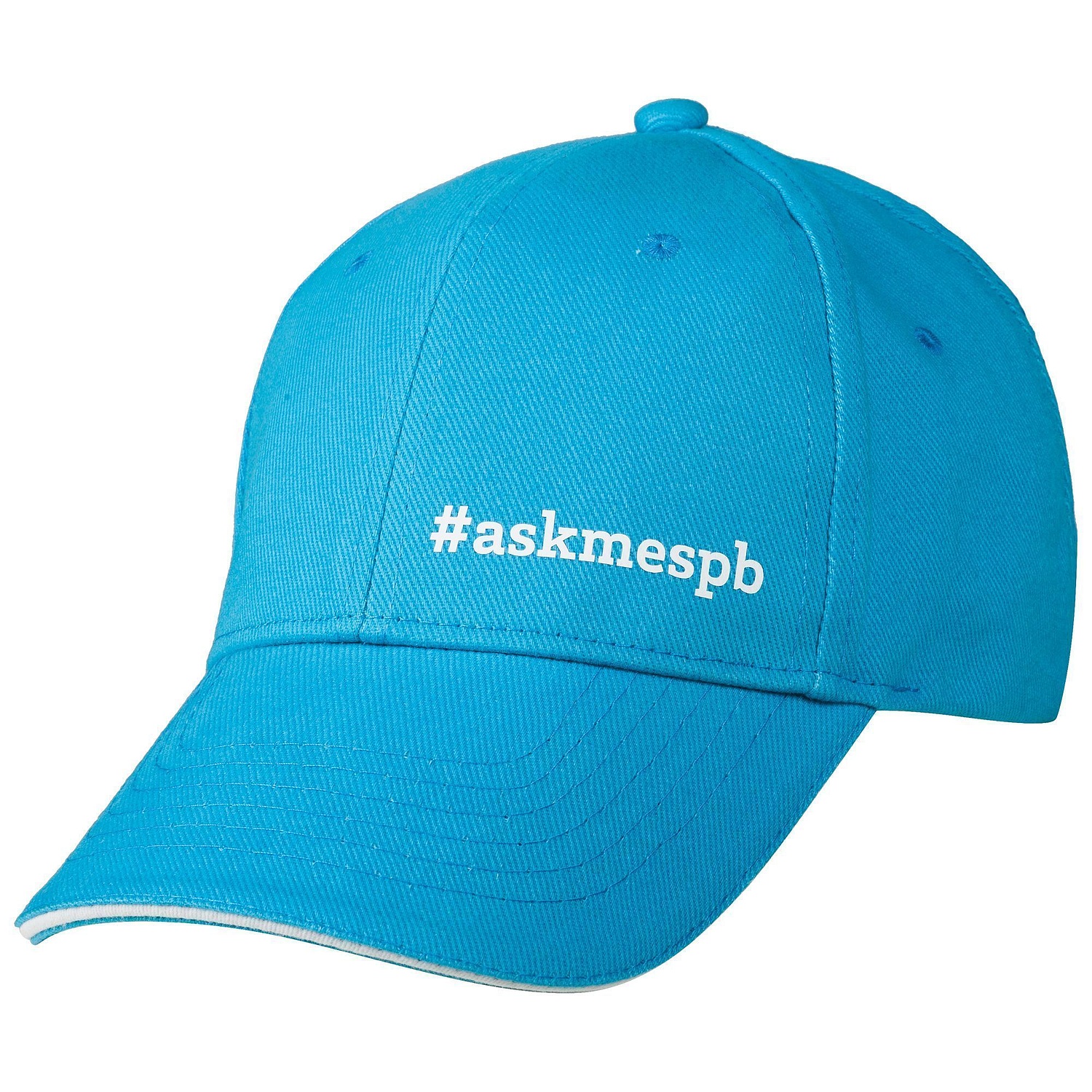 Бейсболка Buffalo, бирюзовая с белым с логотипом