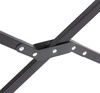 Кресло складное Armrest, черное с логотипом