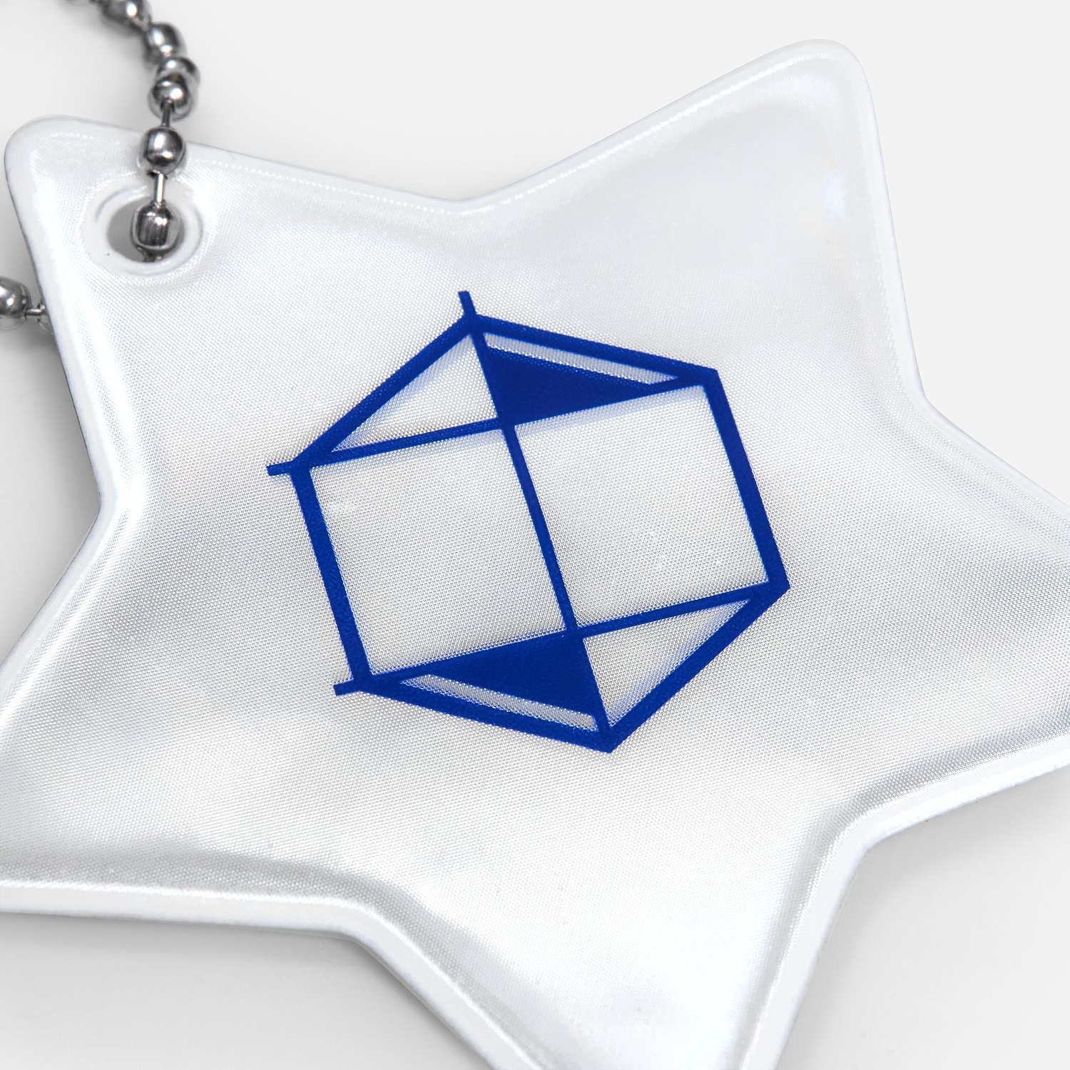 Светоотражатель Spare Care, звезда, серебристый с логотипом