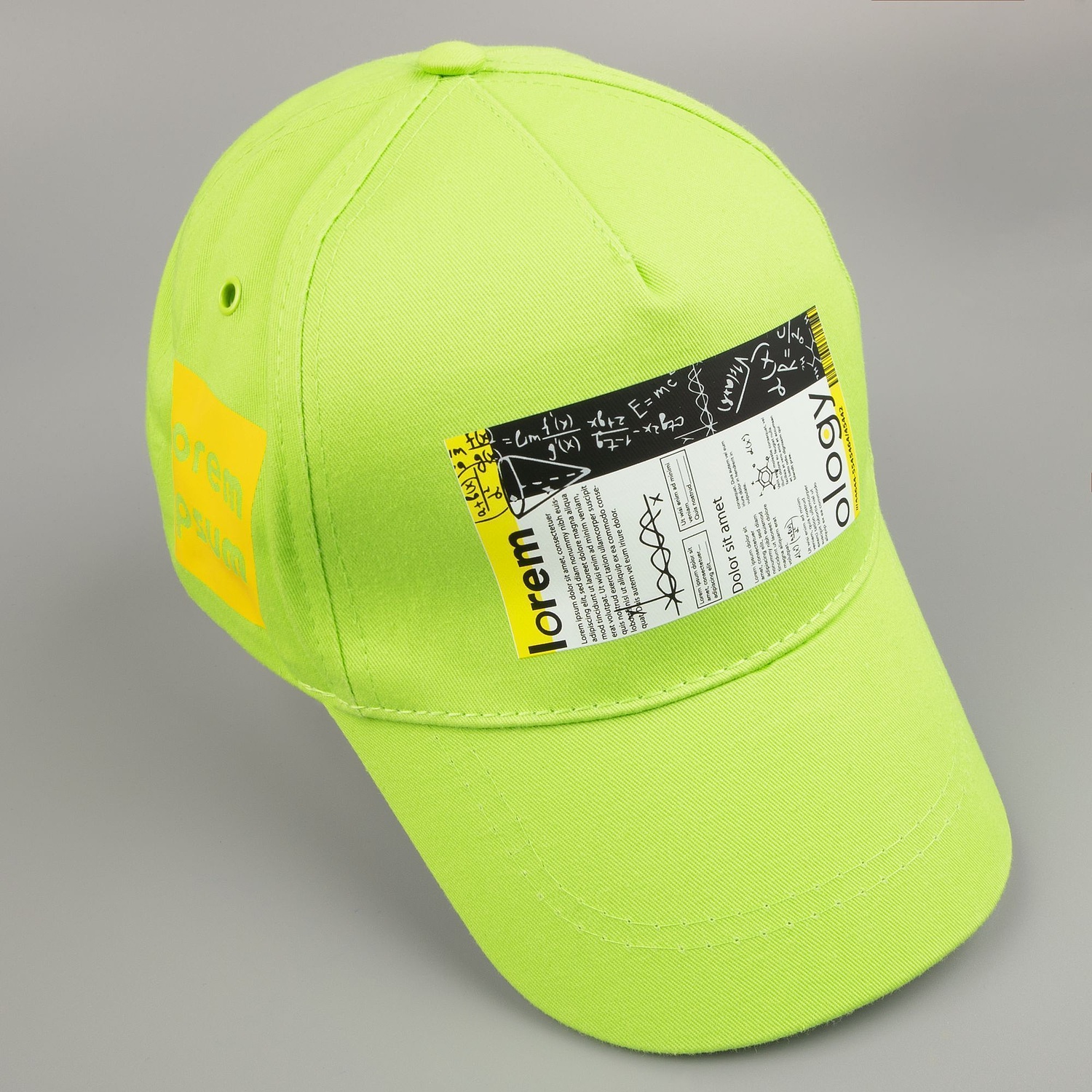 Бейсболка Convention, зеленое яблоко с логотипом