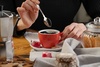 Чайная пара Cozy Morning, красная с логотипом