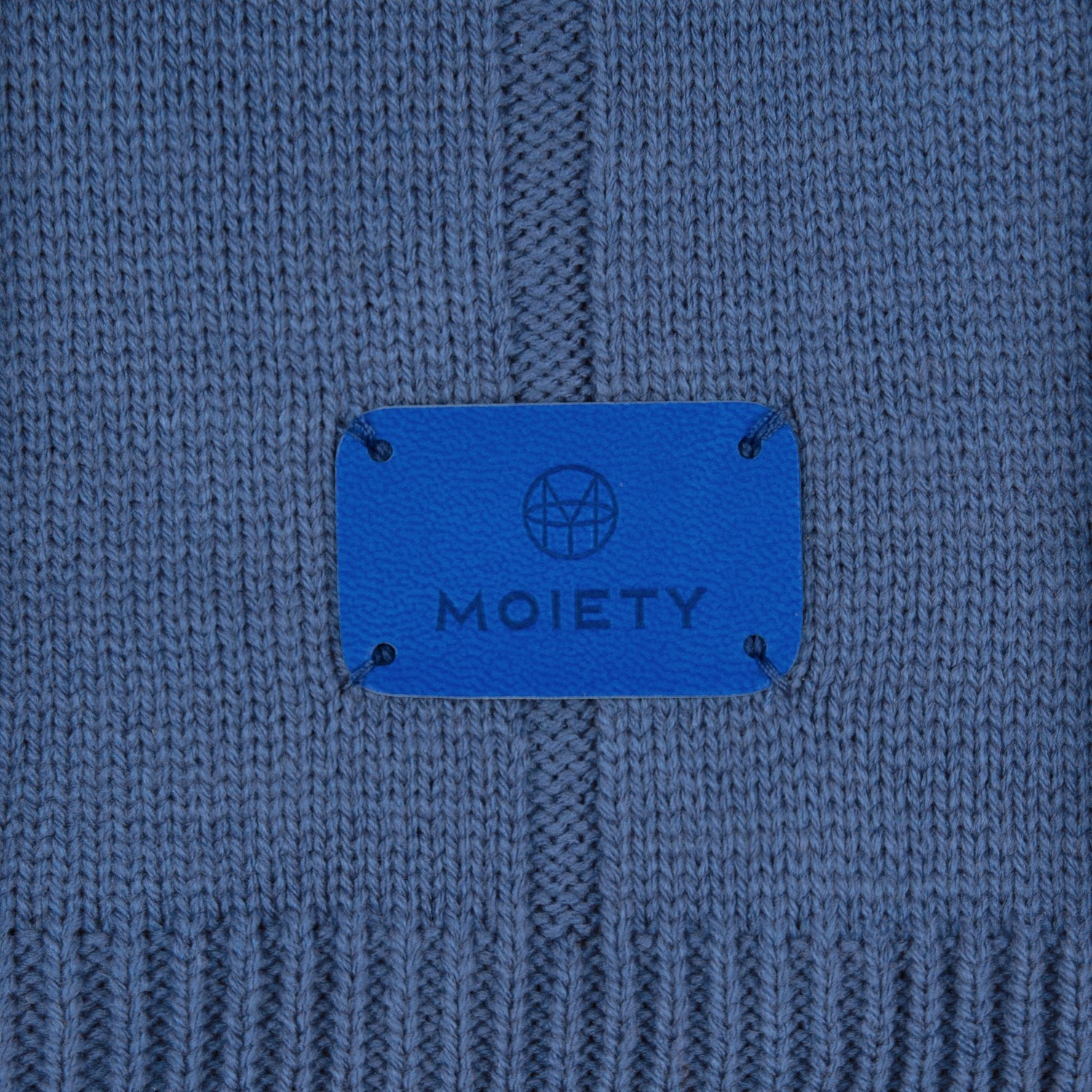 Лейбл Eta Latte, S, синий с логотипом