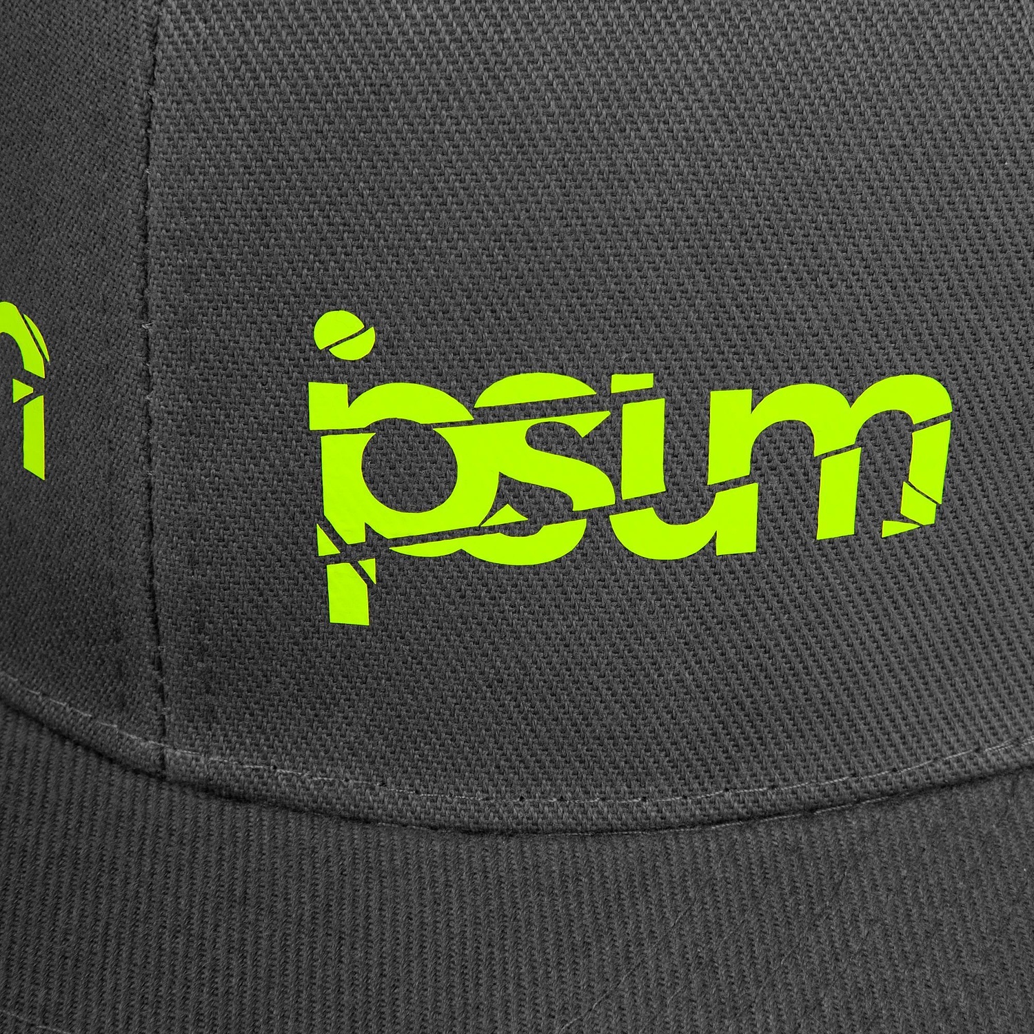 Бейсболка Snapback с прямым козырьком, серая с логотипом