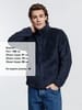 Куртка унисекс Finch, темно-синяя (navy) с логотипом