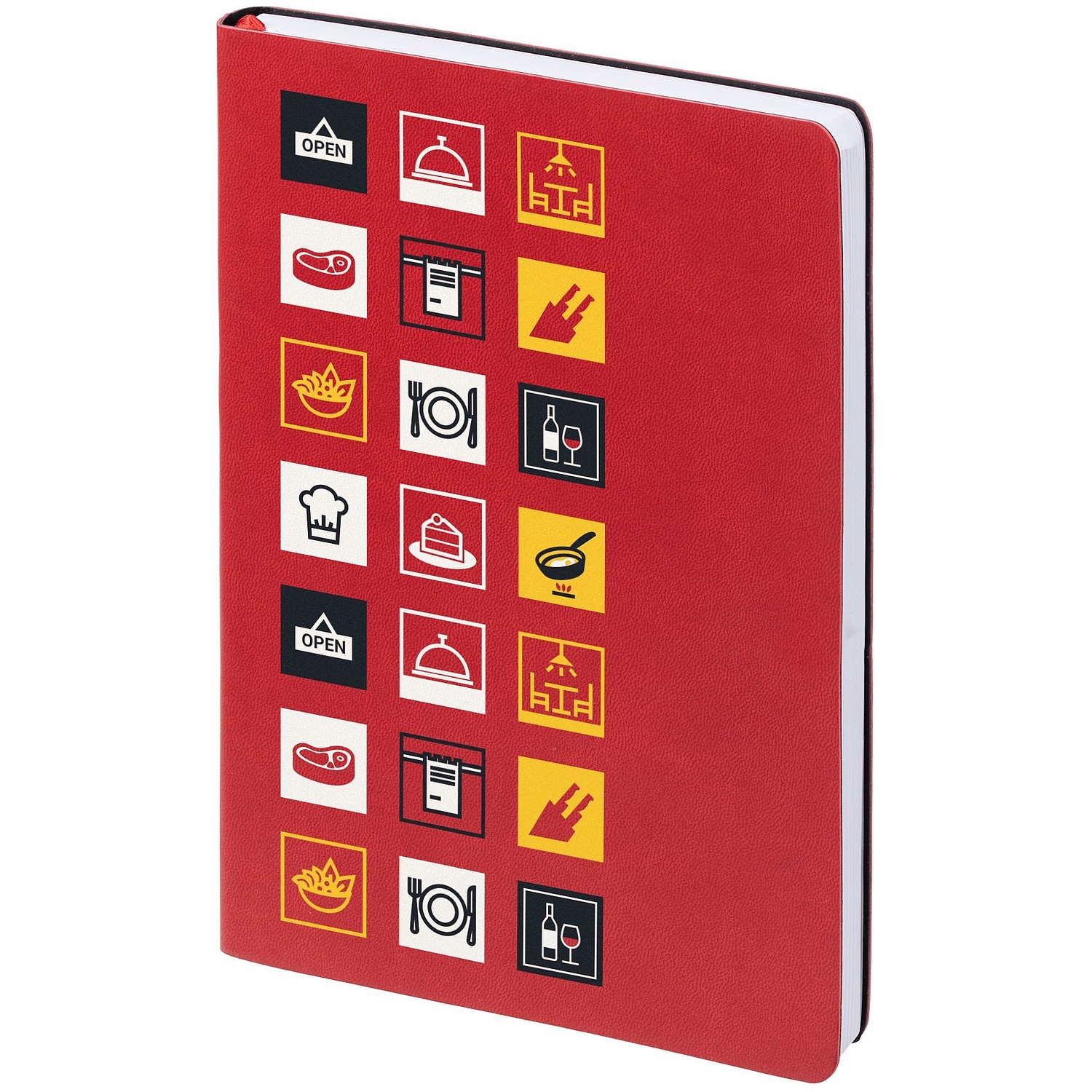 Ежедневник Romano, недатированный, красный с логотипом