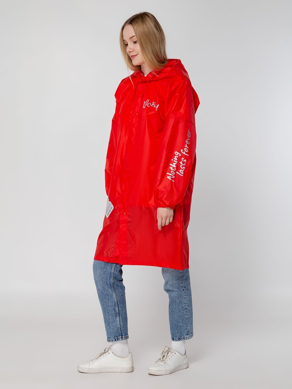 Дождевик Rainman Zip Pro, красный с логотипом