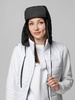 Шапка-ушанка Shelter, черная с логотипом