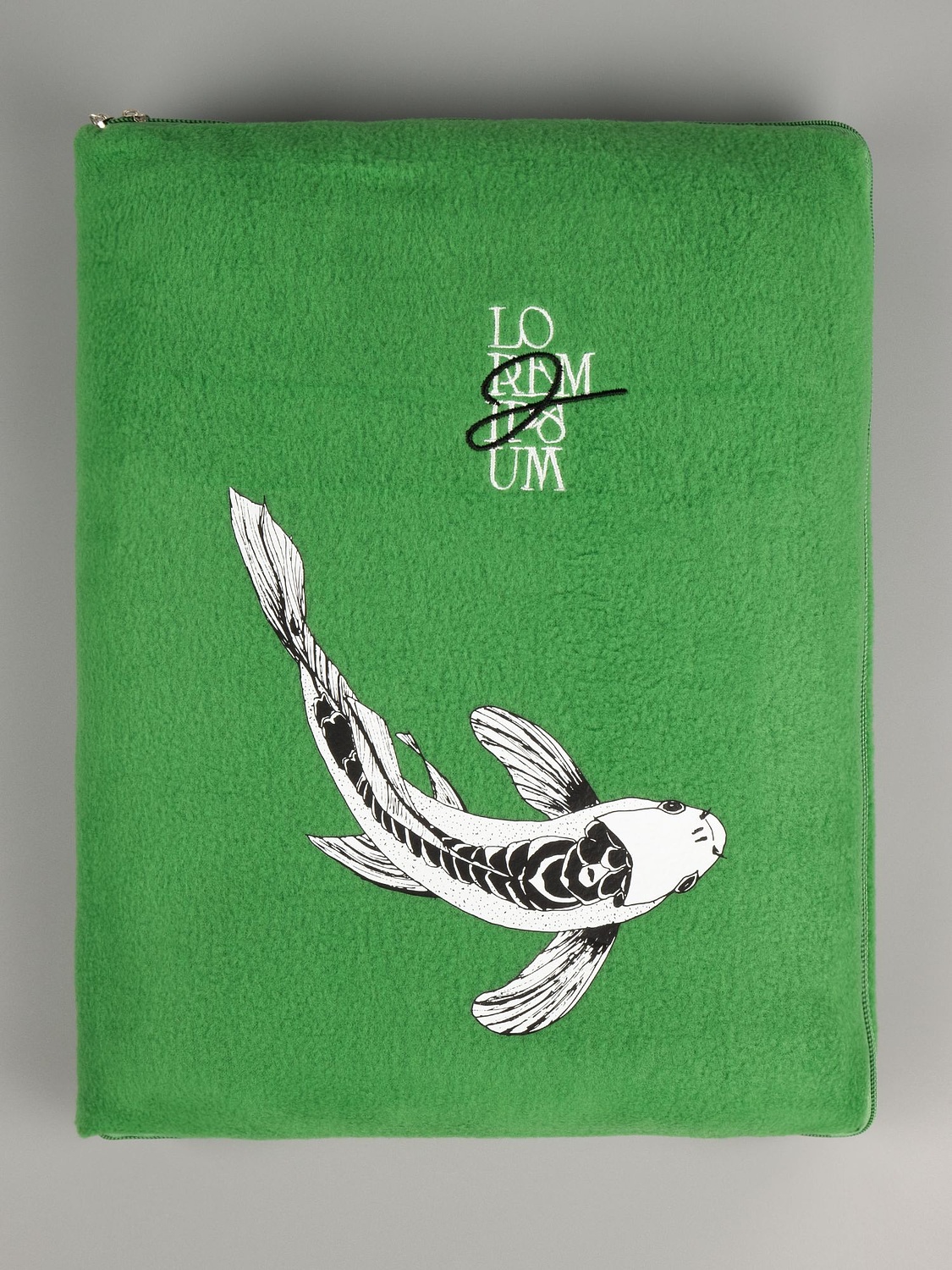 Дорожный плед-подушка Pathway 2, зеленый с логотипом