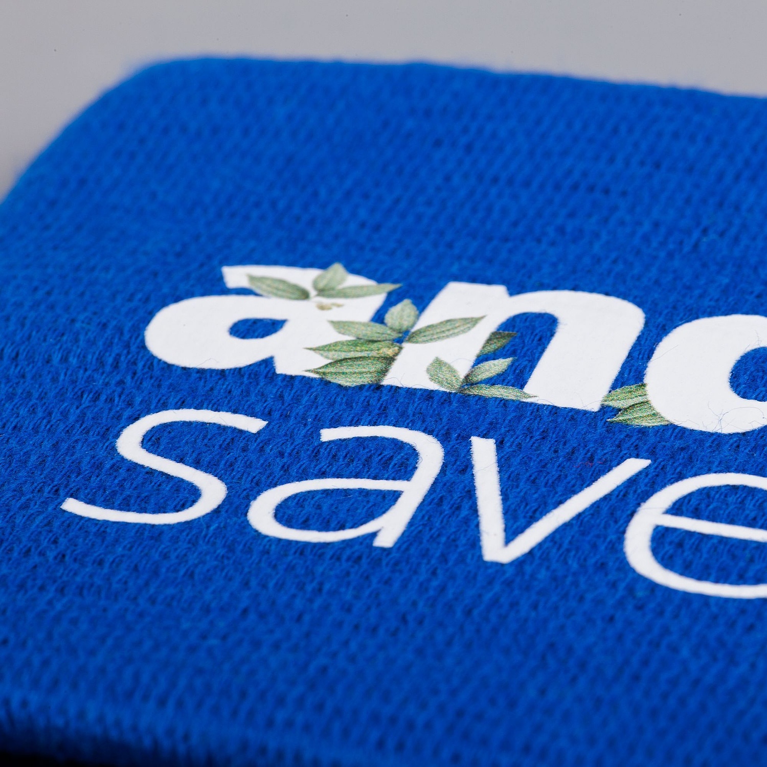 Напульсник с карманом Fiksu, синий с логотипом