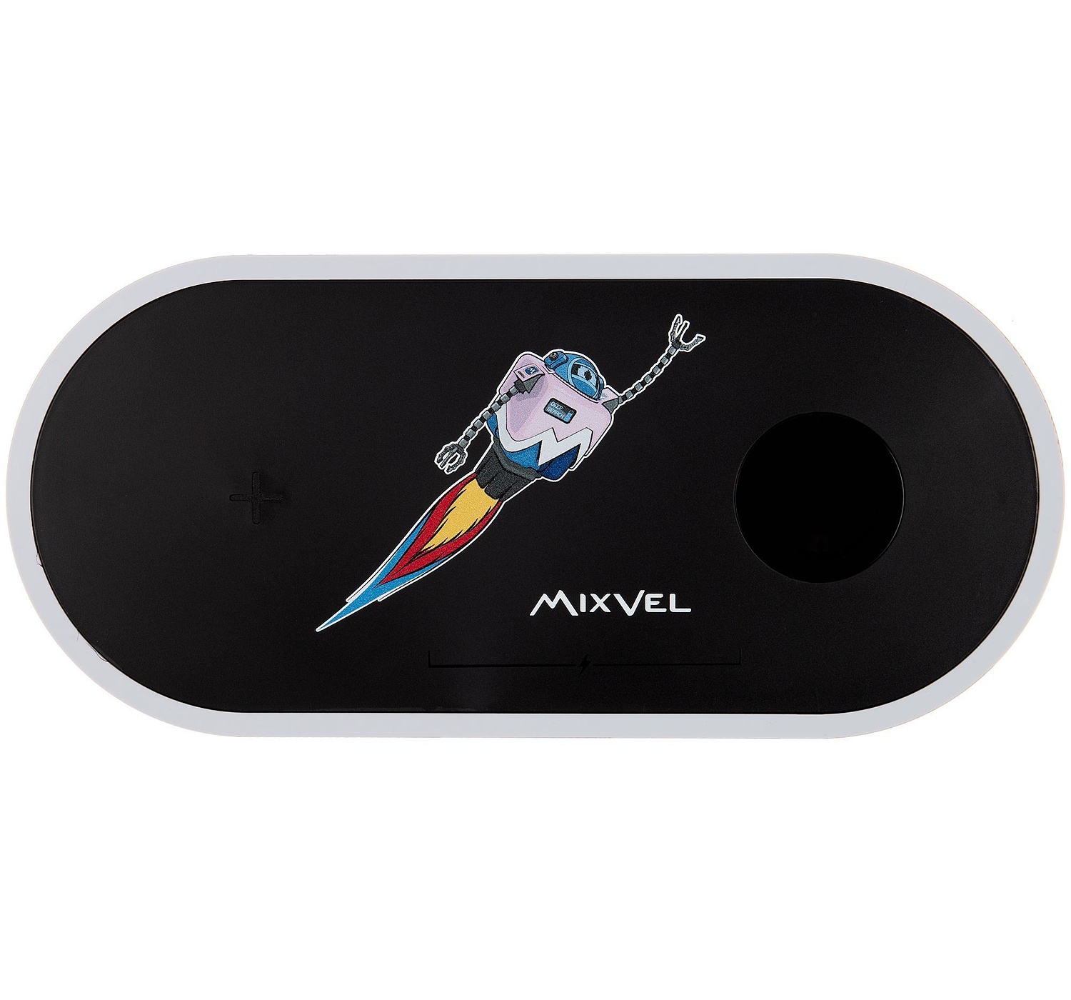 Зарядная станция Fulcrum, черная с логотипом