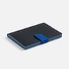 Ежедневник Boom, недатированный, черный с ярко-синий с логотипом