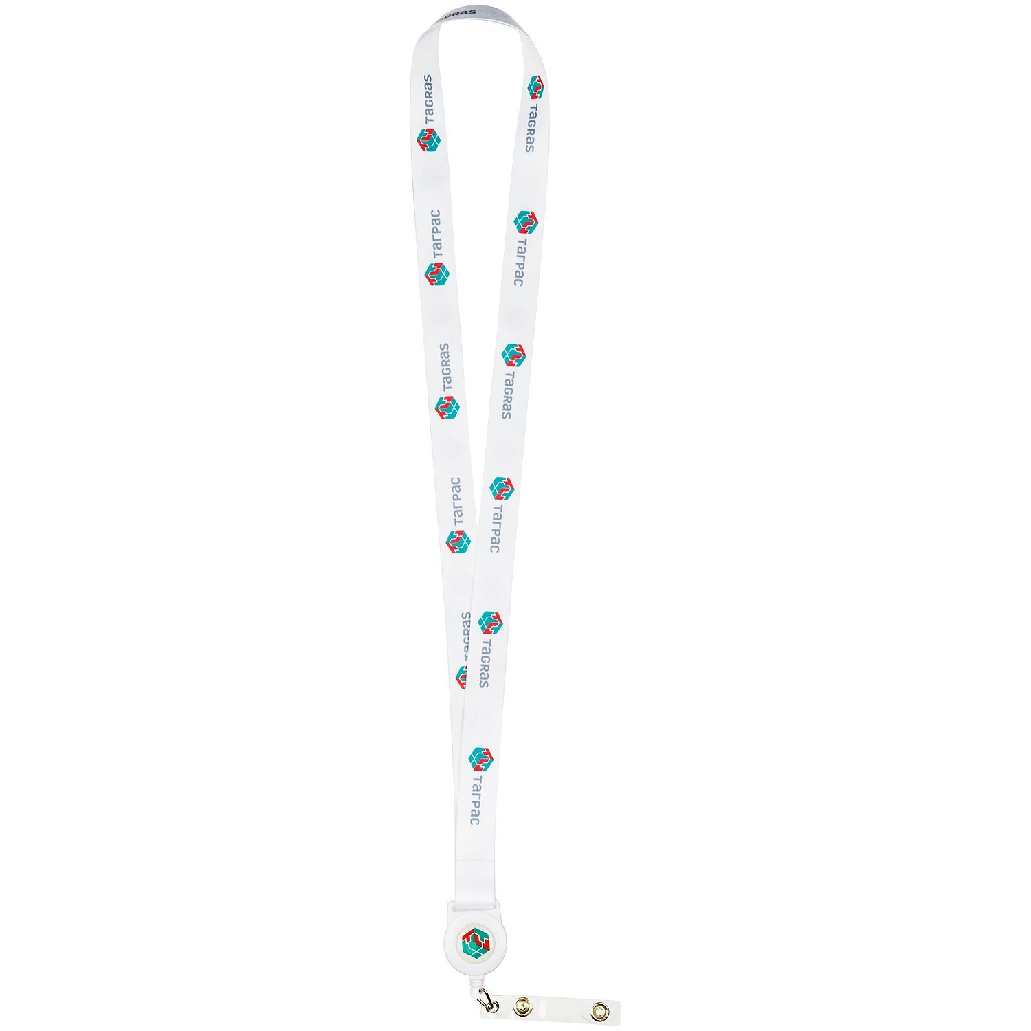 Лента для бейджа с ретрактором TapePrint на заказ с логотипом