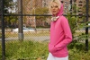 Толстовка с капюшоном женская Hoodie, черная с логотипом
