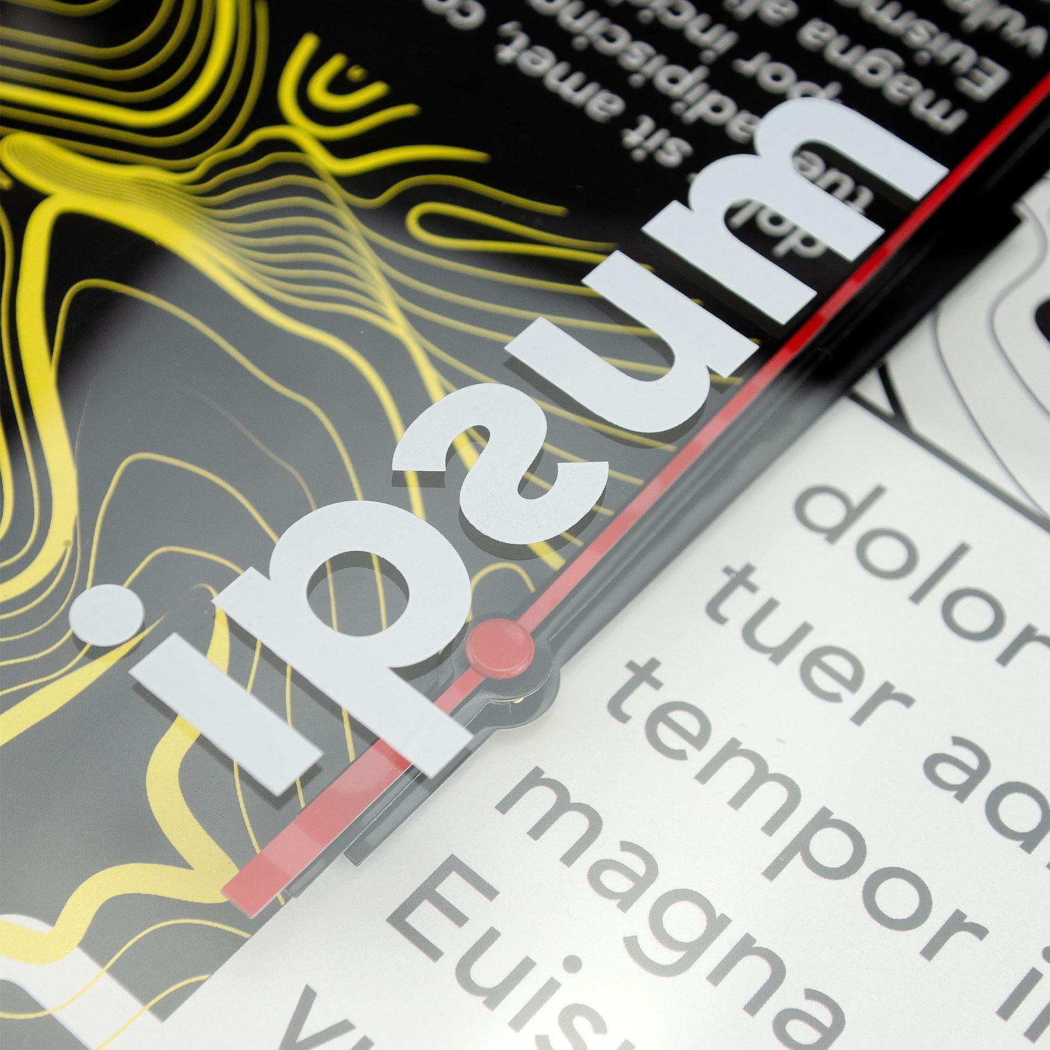 Часы настенные ChronoTop, серебристые с логотипом