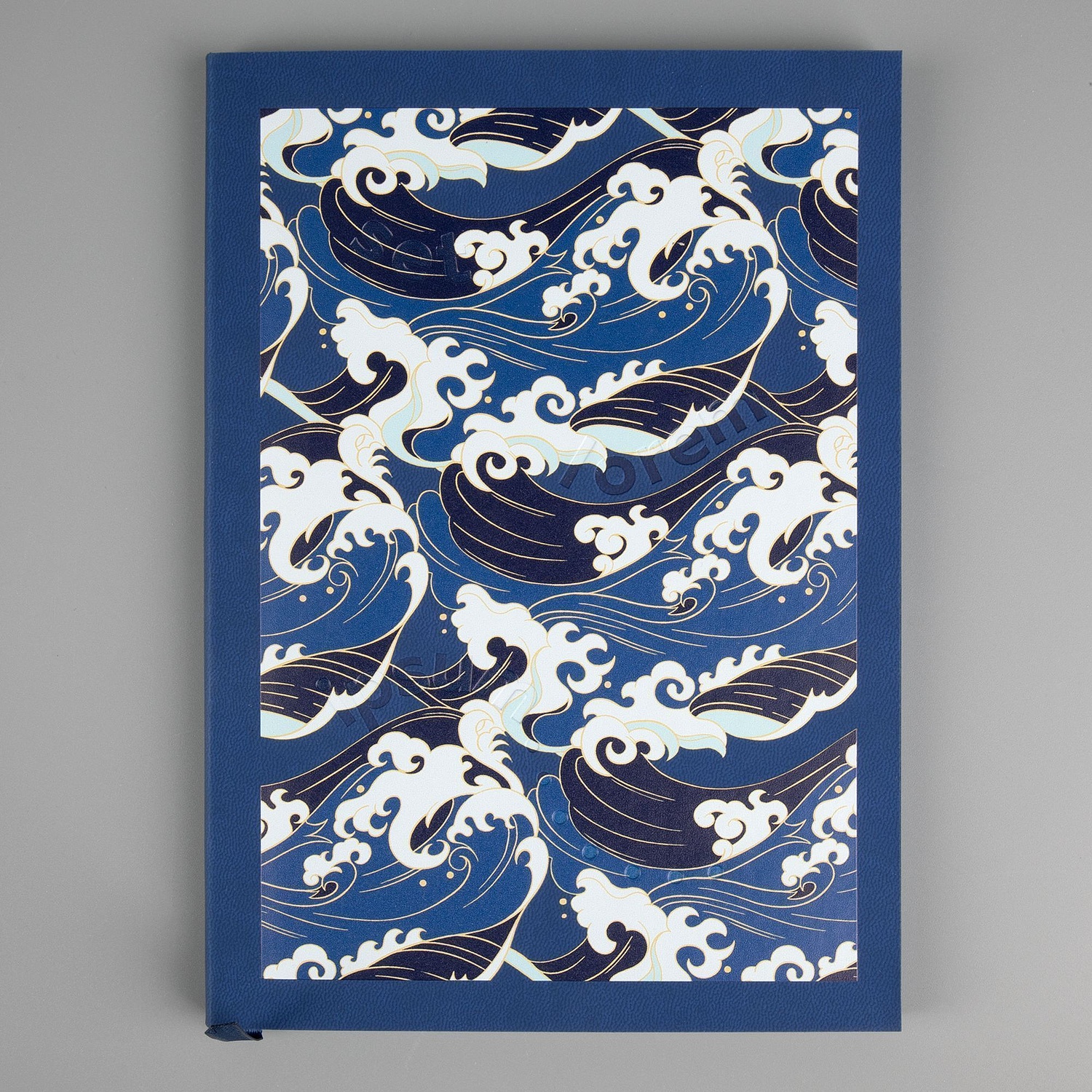 Ежедневник Flat Mini, недатированный, синий с логотипом