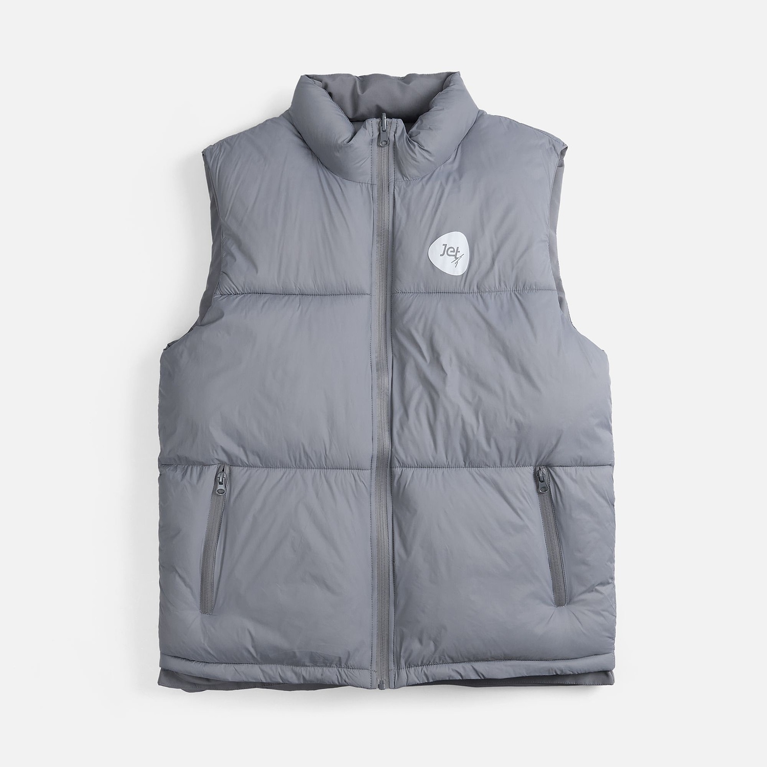 Жилет двусторонний V2, серый с логотипом