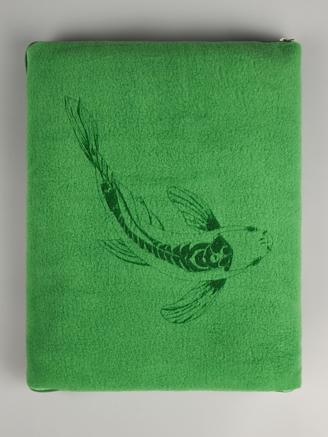 Дорожный плед-подушка Pathway 2, зеленый с логотипом