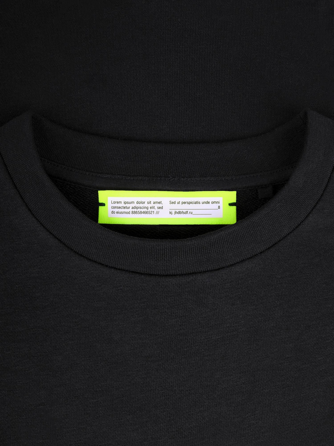 Свитшот унисекс S2, черный с логотипом