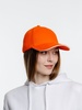 Бейсболка Spiker, оранжевая с белым с логотипом