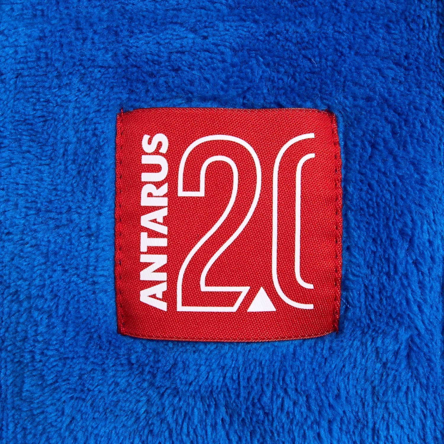 Лейбл тканевый Epsilon, L, красный с логотипом